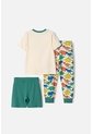 Pijama X3 Piezas De Littlemic Multicolor Para Niño 2T A 6T 5T de LittleMic