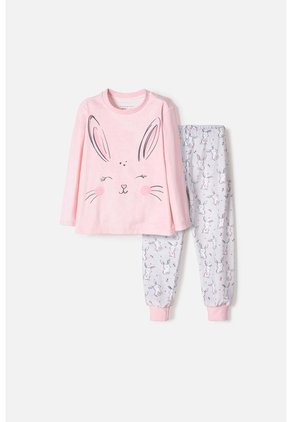 Pijama De Littlemic Pantalón Largo Multicolor Para Niña 2T A 6T 5T