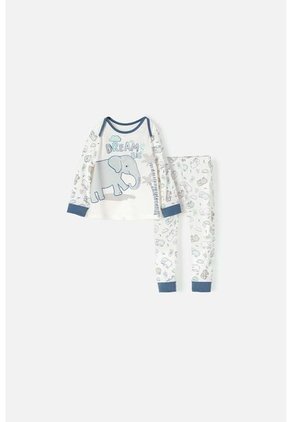 Pijama LittleMic Con Pantalón Largo Multicolor Para Bebé Niño 6-9