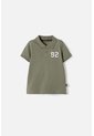 Camiseta Tipo Polo De Littlemic Verde Para Niño 2T A 5T 5T de LittleMic