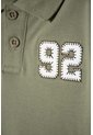 Camiseta Tipo Polo De Littlemic Verde Para Niño 2T A 5T 5T de LittleMic