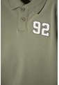 Camiseta Tipo Polo De Littlemic Verde Para Niño 2T A 5T 5T de LittleMic