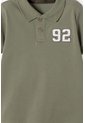 Camiseta Tipo Polo De Littlemic Verde Para Niño 2T A 5T 5T de LittleMic