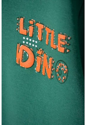 Buzo De Littlemic Con Cierre Verde Para Niño 2T A 6T 5T