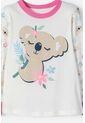Pijama De Littlemic Con Pantalón Largo Marfil Y Rosado Para Niña 2T A 5T 2T de LittleMic
