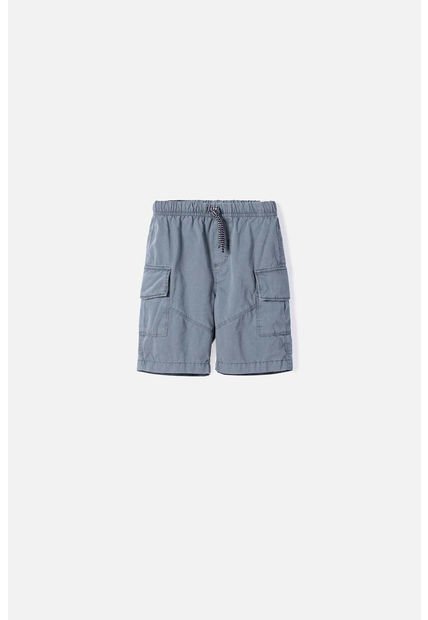 Bermuda De Littlemic Con Bolsillos Gris Para Niño 2T A 5T 2T