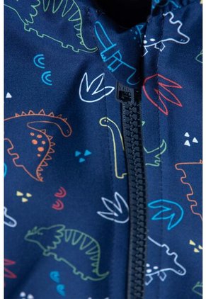 Chaqueta LittleMic Azul Con Capucha Para Bebé Niño 12-18