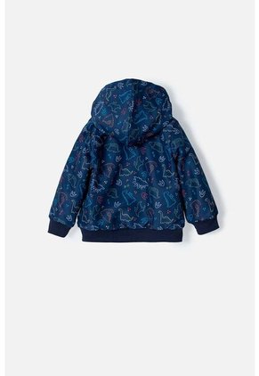 Chaqueta LittleMic Azul Con Capucha Para Bebé Niño 12-18