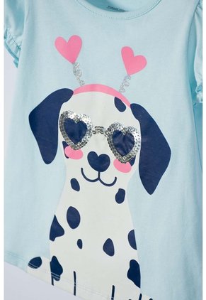 Conjunto De Littlemic Con Short Multicolor Para Niña 2T A 6T 5T