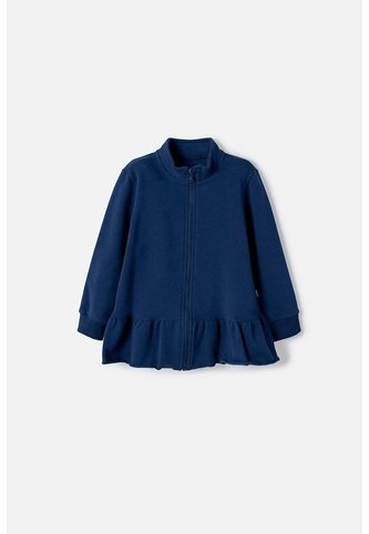 Buzo De Littlemic Con Cierre Azul Para Niña 2T A 6T 4T LittleMic