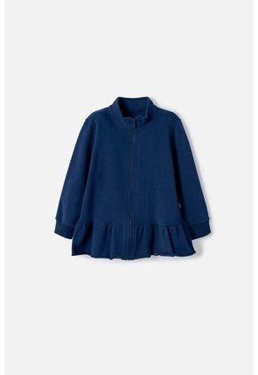 Buzo De Littlemic Con Cierre Azul Para Niña 2T A 6T 4T