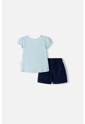 Conjunto De Littlemic Con Short Multicolor Para Niña 2T A 6T 5T