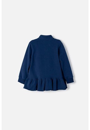 Buzo De Littlemic Con Cierre Azul Para Niña 2T A 6T 4T