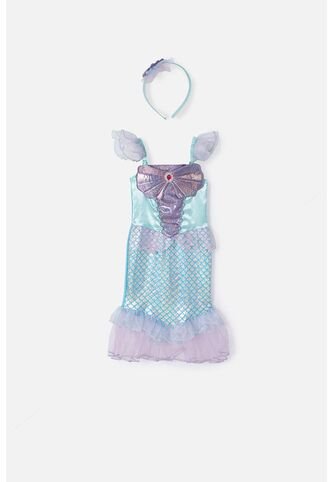 Disfraz Sirena De Littlemic Para Niña De 3T A 4T 4T LittleMic