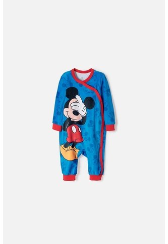Pijama Mickey Mouse Mameluco Azul Para Bebé Niño 12-18 LittleMic