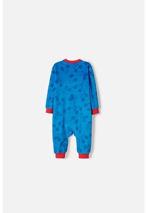 Pijama Mickey Mouse Mameluco Azul Para Bebé Niño 12-18