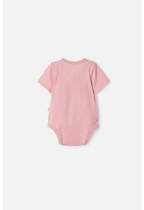 Body De Bambi Manga Corta Rosado Para Bebé Niña 9-12