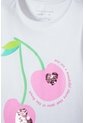 Camiseta LittleMic Blanca Manga Larga Para Niña 2T A 5T 2T de LittleMic