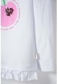 Camiseta LittleMic Blanca Manga Larga Para Niña 2T A 5T 2T de LittleMic
