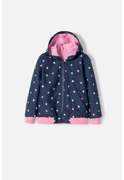 Chaqueta De Littlemic Con Capucha Multicolor Para Niña 2T A 5T 3T