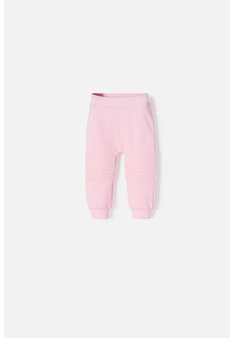 Jogger De Littlemic Con Cintura Elástica Rosado Para Bebé Niña 3-6 LittleMic
