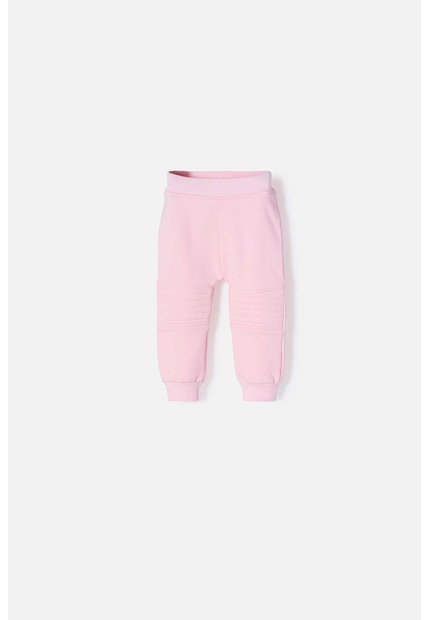 Jogger De Littlemic Con Cintura Elástica Rosado Para Bebé Niña 3-6