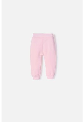 Jogger De Littlemic Con Cintura Elástica Rosado Para Bebé Niña 3-6