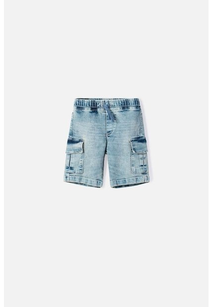 Bermuda De Littlemic Con Cordón Azul Para Niño 2T A 5T 4T