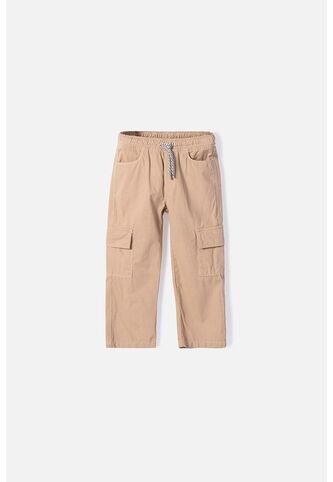 Jogger De Littlemic Con Cordón Caqui Para Niño 2T A 5T 3T LittleMic