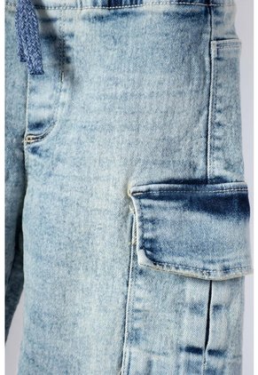 Bermuda De Littlemic Con Cordón Azul Para Niño 2T A 5T 4T