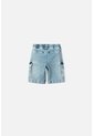 Bermuda De Littlemic Con Cordón Azul Para Niño 2T A 5T 4T de LittleMic