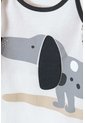Pijama LittleMic Gris Y Marfil De Manga Larga Para Bebé Niño 12-18 de LittleMic