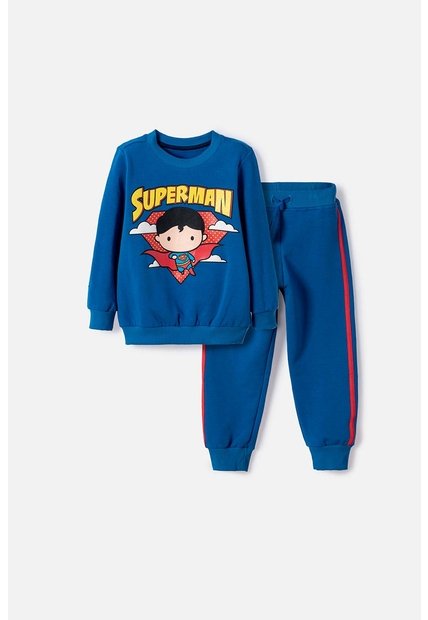 Conjunto De Superman Azul Para Niño 2T A 6T 3T