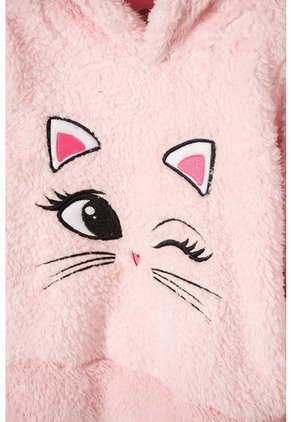 Buzo De Littlemic Con Capucha Rosado Para Niña 2T A 5T 4T