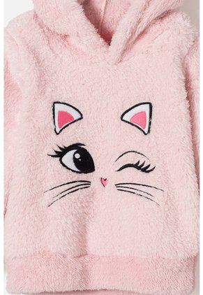 Buzo De Littlemic Con Capucha Rosado Para Niña 2T A 5T 4T