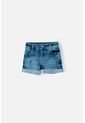 Short LittleMic Denim Azul Para Niña 2T A 5T 2T de LittleMic