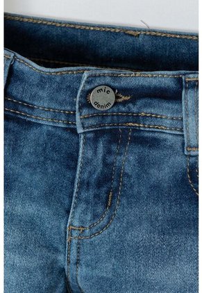 Short LittleMic Denim Azul Para Niña 2T A 5T 2T