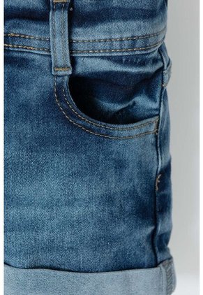 Short LittleMic Denim Azul Para Niña 2T A 5T 2T