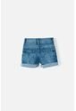 Short LittleMic Denim Azul Para Niña 2T A 5T 2T de LittleMic