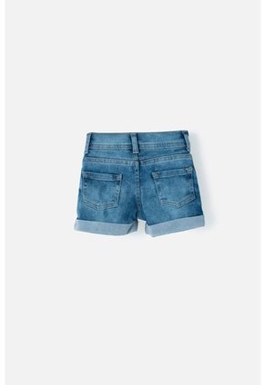 Short LittleMic Denim Azul Para Niña 2T A 5T 2T