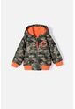 Chaqueta De LittleMic Con Cierre Y Chompa Verde Militar  Para Bebé Niño 12-18 de LittleMic