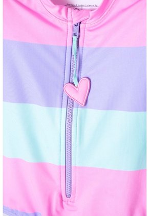 Vestido De Baño LittleMic Multicolor Manga Larga Para Niña 2T A 5T 2T
