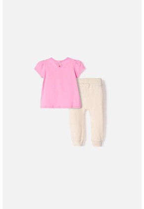 Conjunto LittleMic Multicolor Manga Corta Para Bebé Niña 6-9