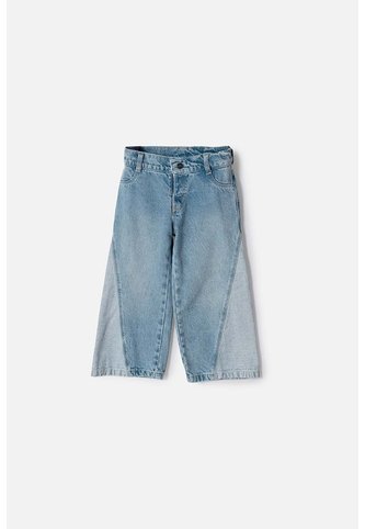 Jean De Litlemic Denim Azul Para Niña 2T A 6T 4T LittleMic