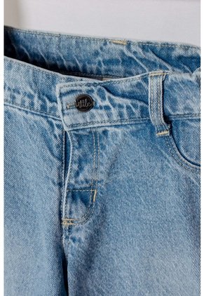 Jean De Litlemic Denim Azul Para Niña 2T A 6T 4T