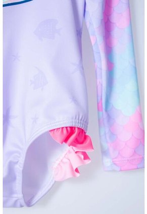 Vestido De Baño LittleMic Manga Larga Para Niña 2T A 5T 2T