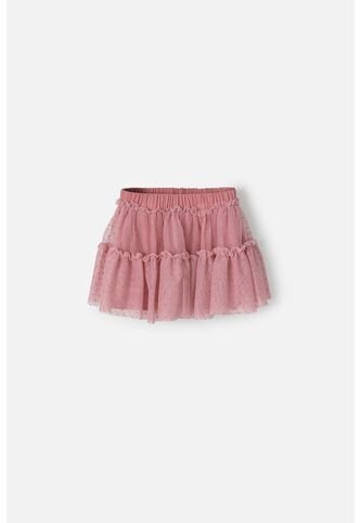 Falda De LittleMic Tipo Tutu Palo De Rosa Para Niña 2T A 5T 3T LittleMic