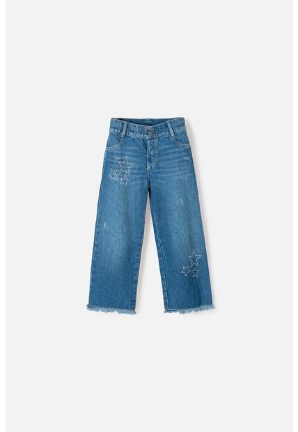 Jeans De LittleMic Azul Medio Para Niña 2T A 5T 5T