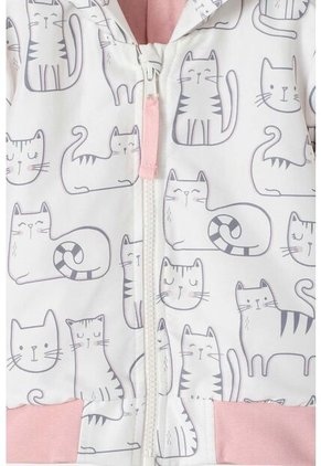 Chaqueta De LittleMic Con Capucha Marfil Y Palo De Rosa Para Bebé Niña 18-24