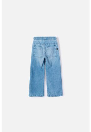 Jean De Littlemic Con Cordón Azul Para Niña 2T A 5T 5T